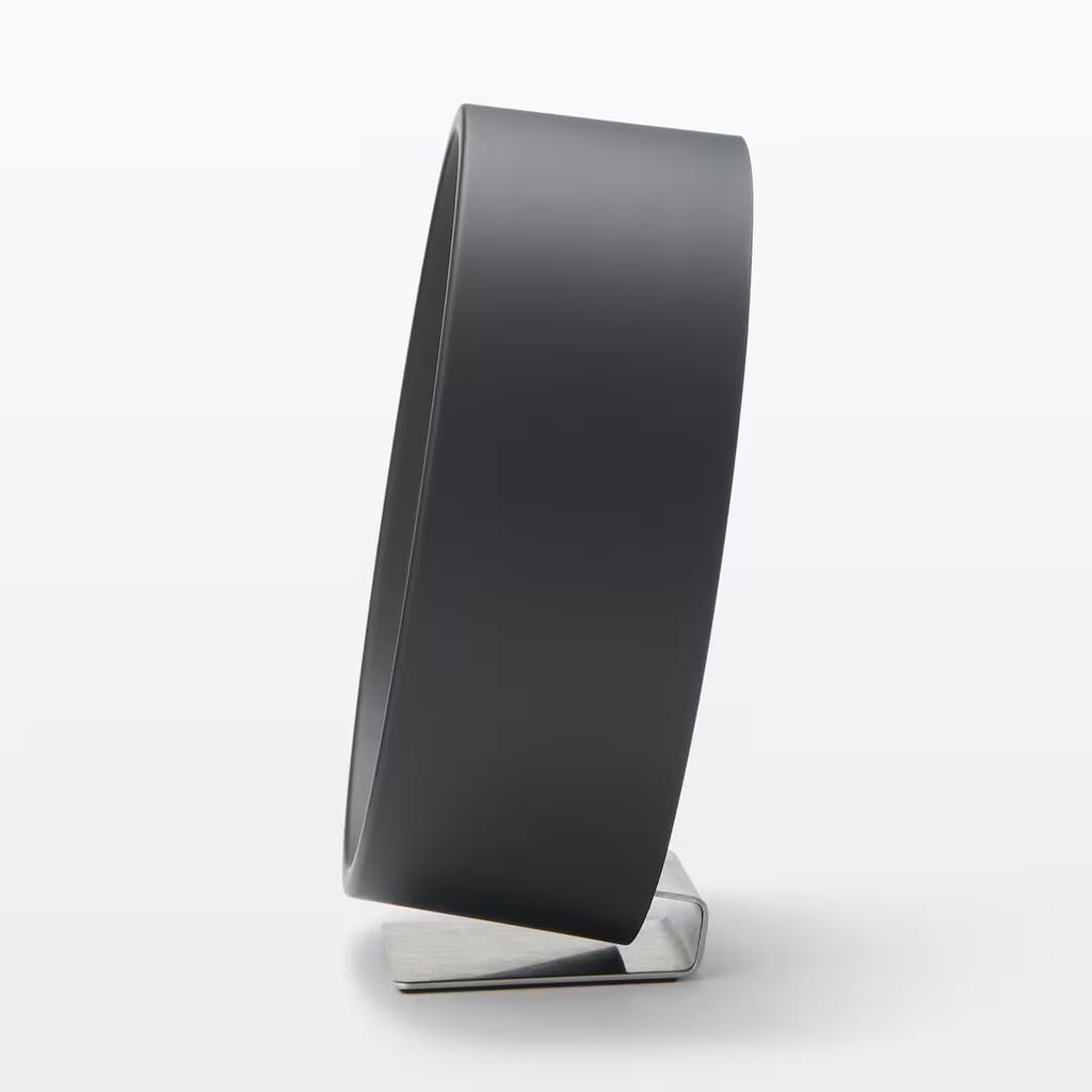 MUJI Analog Clock Small Black 44275719 Width 124 x Depth 54 x Height 130mm (with stand) MJ-ACSB2 (with stand)