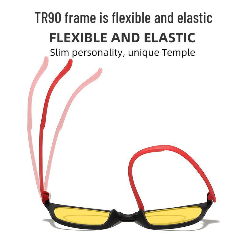 Y005 Ultra-Light TR90 Screwless Anti-Blue Light Night Vision Glasses for Men and Women - Perfect for Phone, Computer, and Gaming Protection.
