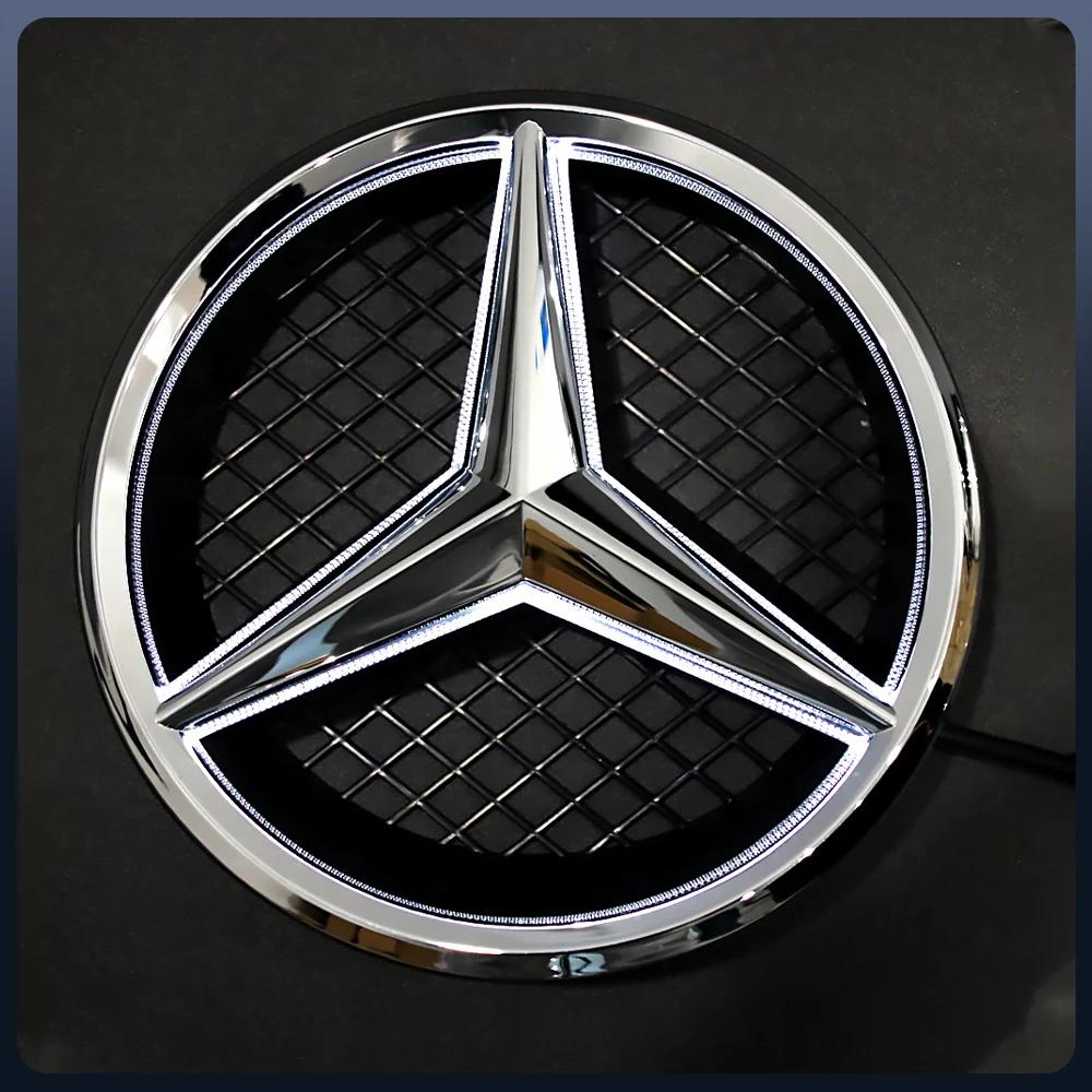 Hot Car Sticker For Mercedes Benz OE LED Emblem Light Car Front Grille Illuminated Logo Star Badge For Mercedes Benz B C GLK-Cla