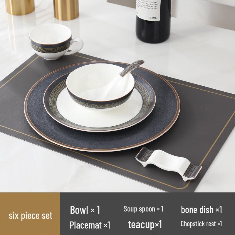 Frosted Bone China Chinese Style Tableware Set