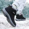 Men's Hiking Boots Outdoor Sports Shoes Winter High Top Cotton Shoes Middle-aged and Elderly Men's and Women's Walking Shoes