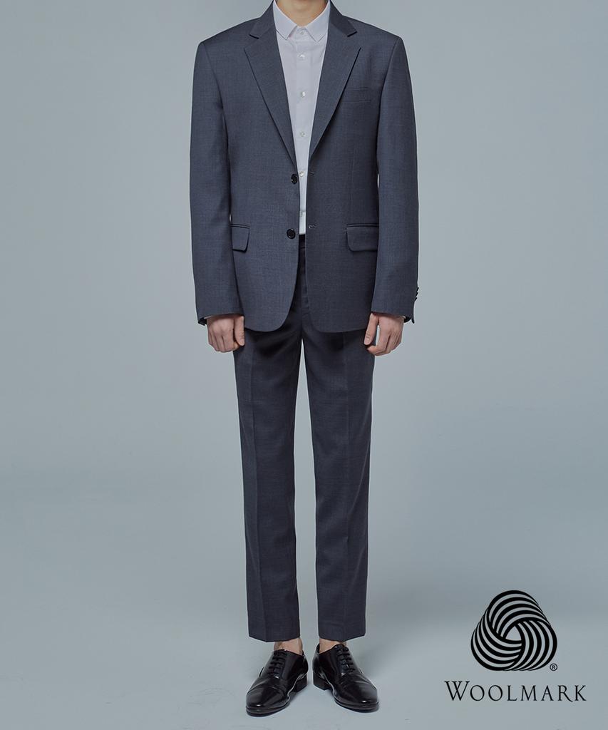 Beoteunseoul Pure Wool 100% Suit Pants (Grey)