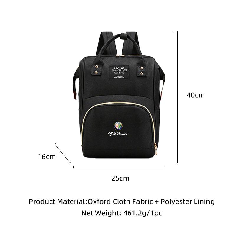Schultasche Herren Damen Business Reise Tasche Lässiger Schulter Rucksack Für Alfa Romeo Giulia Stelvio Giulietta 156 159 Disco Volante neg855