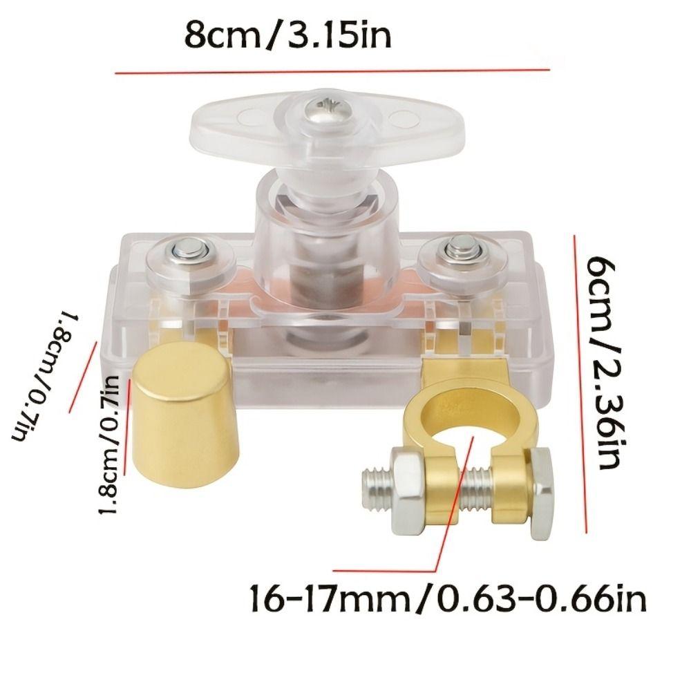 Quick Cut-off Battery Isolation Switch 12 - 24 V Negative Isolator Battery Switch  Vehicle Battery