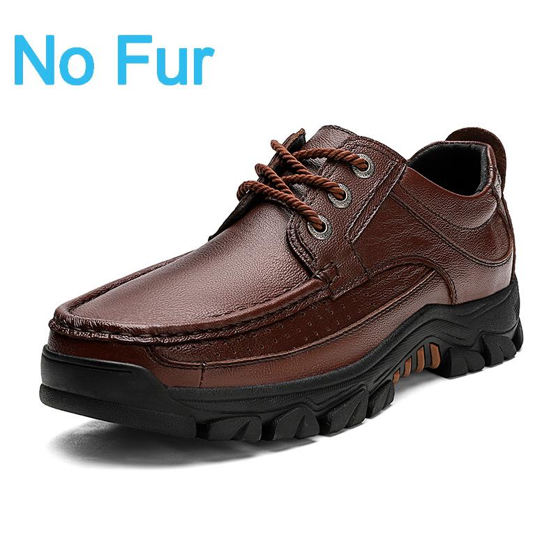 Fashion Genuine Leather Casual Shoes Fashion Non-slip Comfort Outdoor Hiking Shoes Handmade Classic Men Walking Shoes Plus Size 38-48