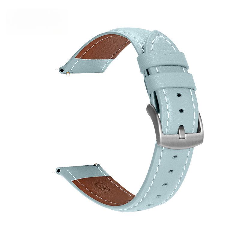 

Кожаный ремешок для часов 20 мм 22 мм - мягкий прочный водонепроницаемый для часов Samsung Galaxy Watch Huawei Watch Xiaomi Watch Garmin Watch Amazfit Watch 20MM Strap Width синий
