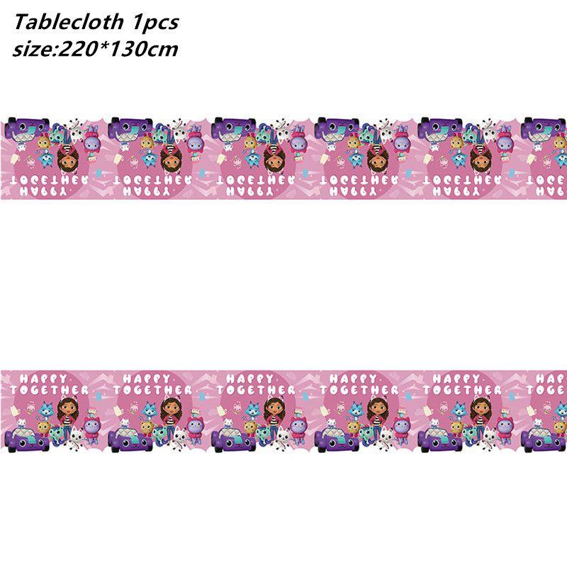 Gabbys Party Dollhouse Supply Plate Tissue Banner Tablecloth Balloon Decoration