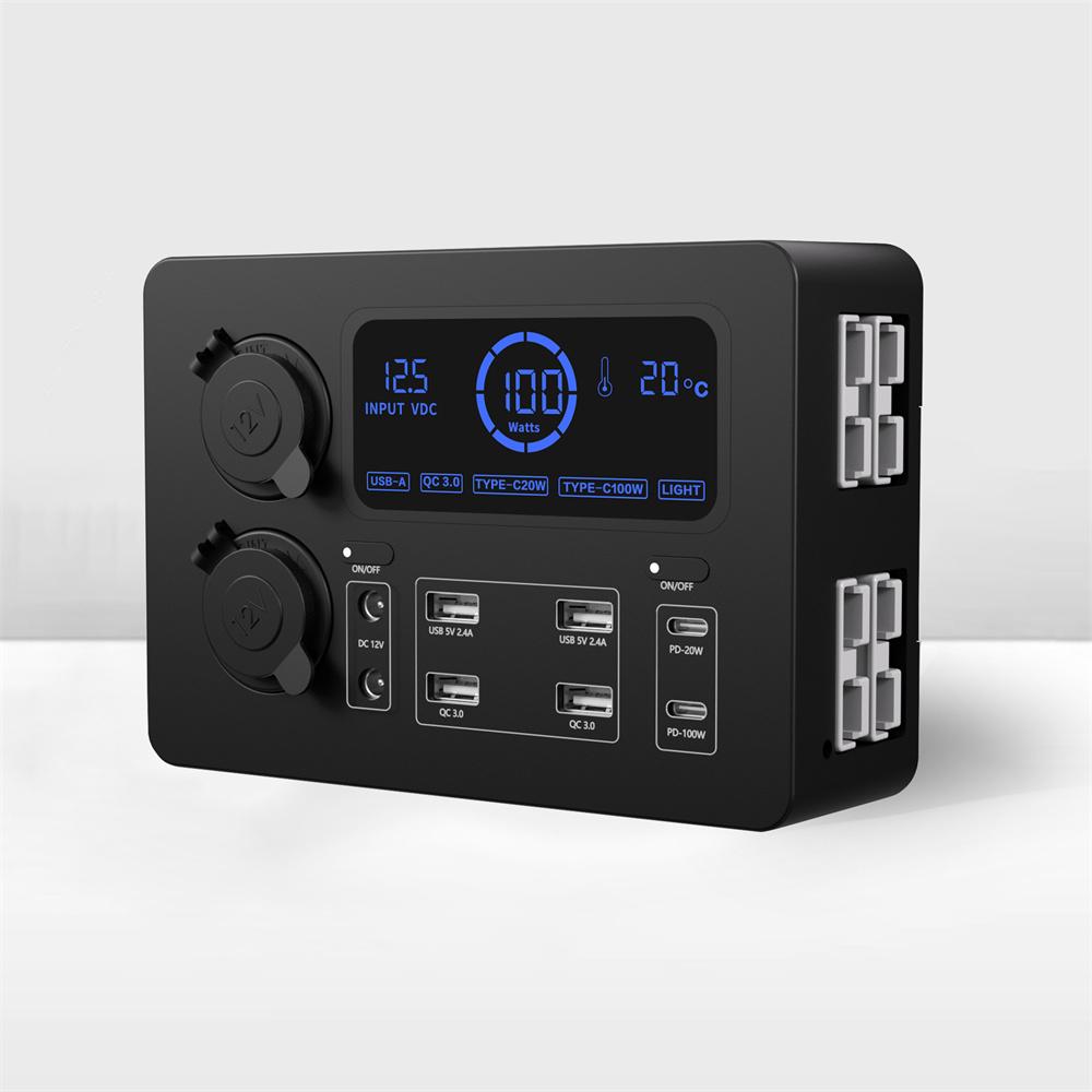12V Power Distribution Box with USB-C for Car/Boat/RV