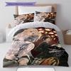 Black Butler Pattern Bedding,Quilt Set Quilt Cover Pillowcase Home Birthday Gift (1 * Duvet Cover + 2 * Pillowcase, Without Core)