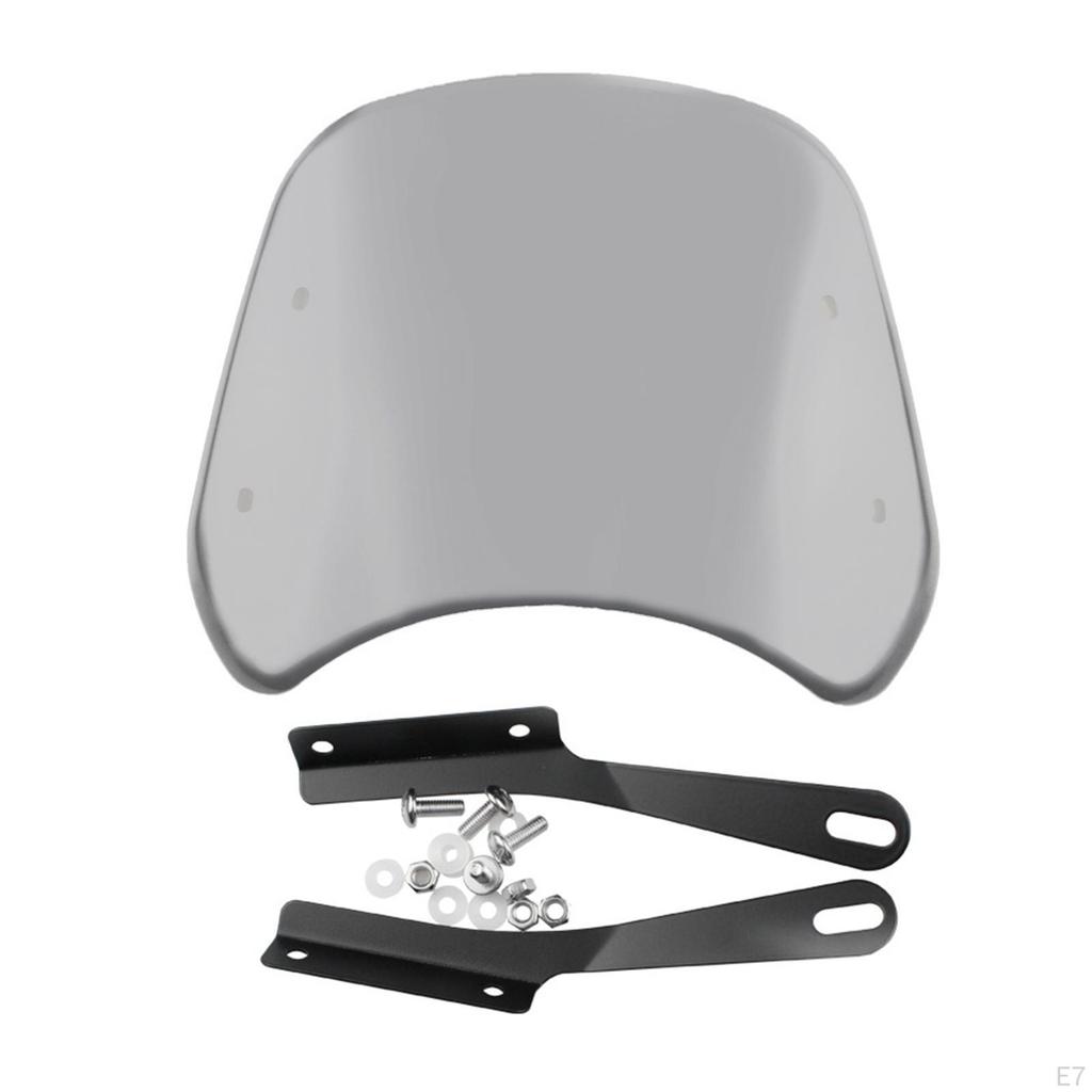 5-7 Inch Motorcycle Front Windshield Wind Deflector Compact Universal Spare Accessories