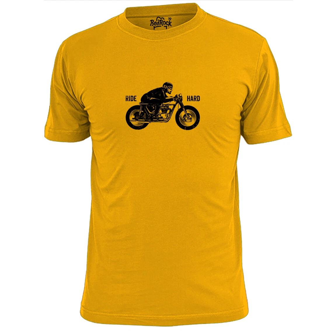 

Mens Ride Hard Motorbike T shirt Bikers S