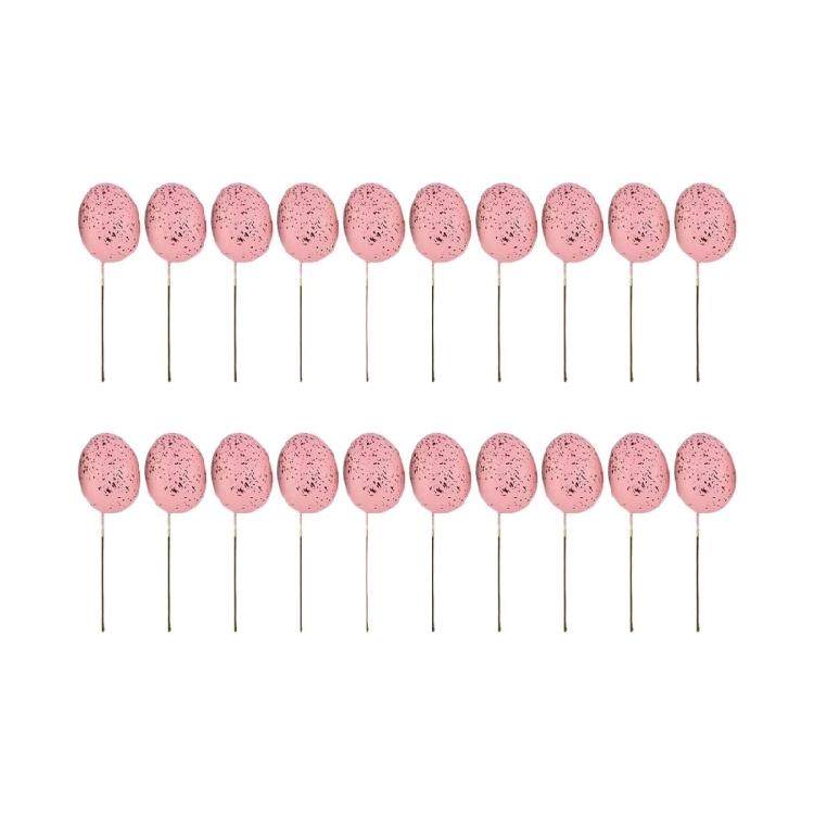 20Pcs Easter Foam Eggs DIY Party Decorative New Year Party Decoration