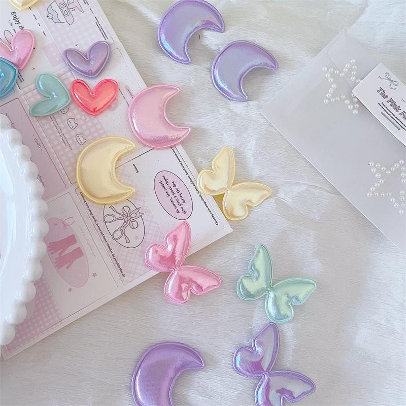 Shiny Leather Butterfly Heart Headband for DIY Hair Accessories and Gifts