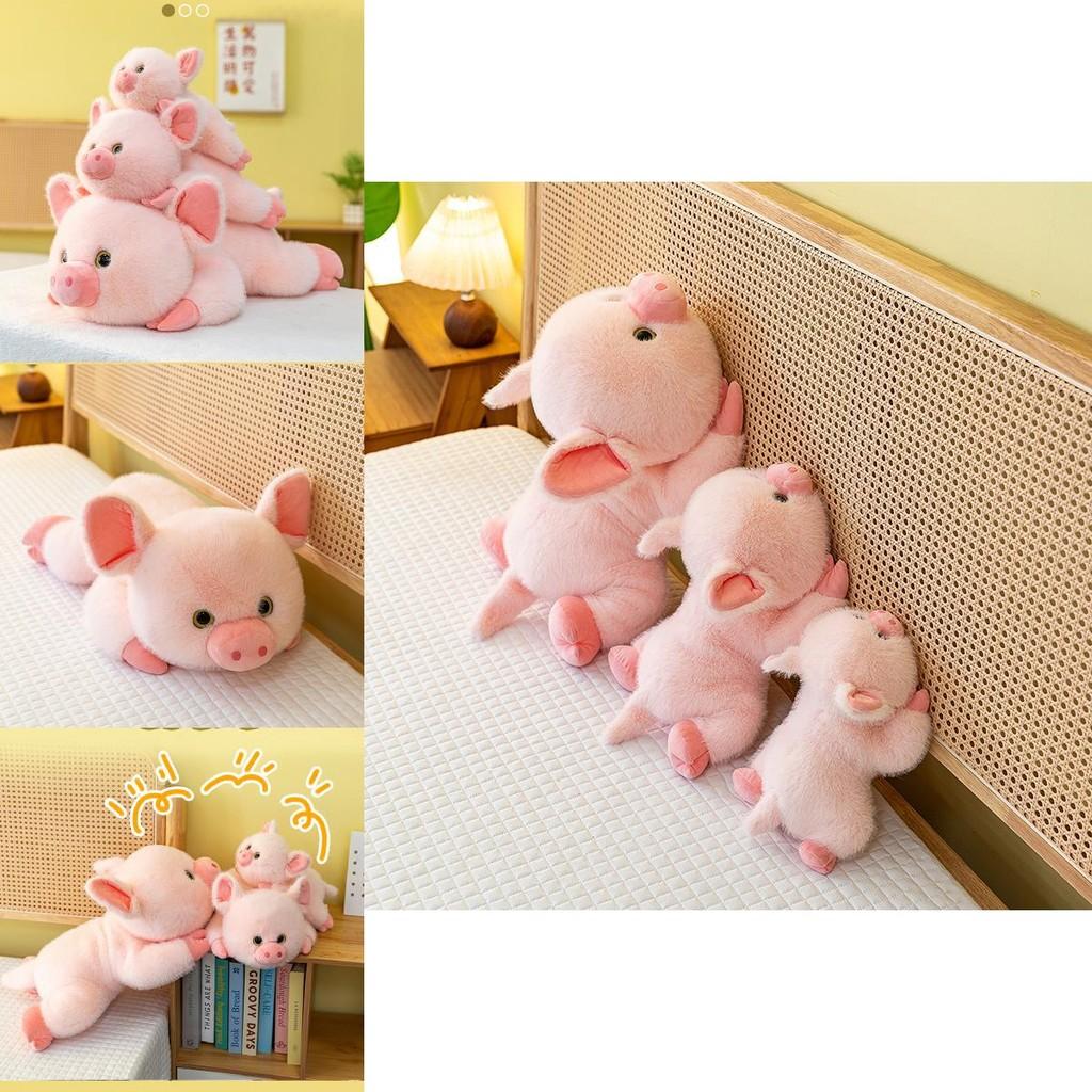 Cute Pig Animal Plushie With Short Hair For Kids Play And Decor