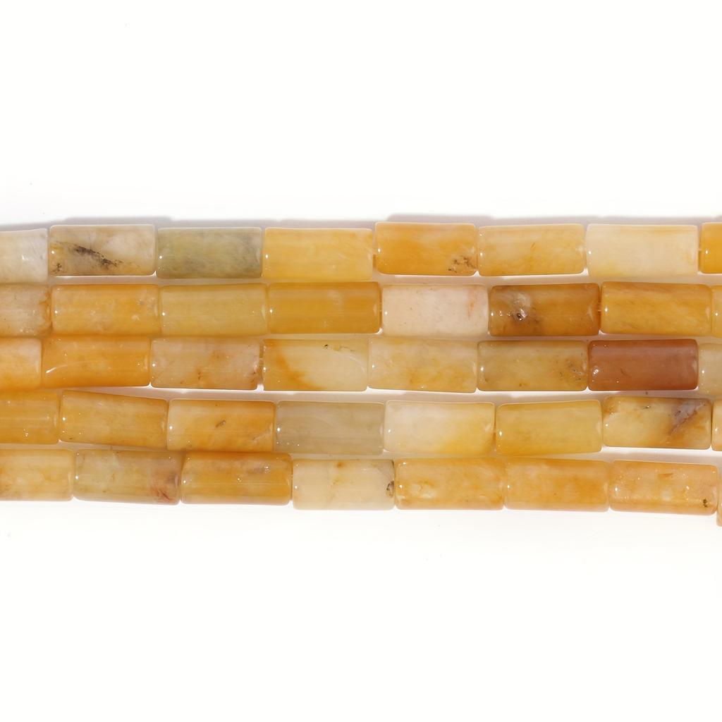 1 filo/sacchetto 9x4mm cilindrico nodo di bambù tubo tondo opale giada perline di pietra sciolte per realizzare collane e braccialetti fatti a mano fai da te