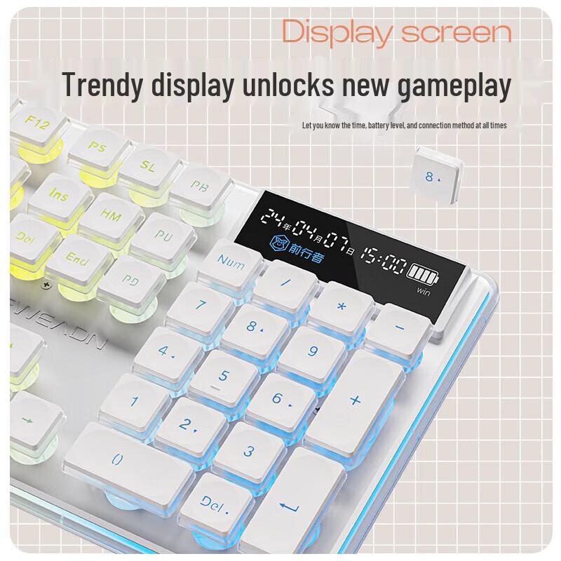 EWEADN V3 Pro Tri-Mode Wireless Membrane Gaming Keyboard
