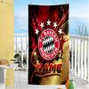 Bayern Munich Fan Art Customize Your Name Beach Towel Super Soft Microfiber Quickdry Fabric