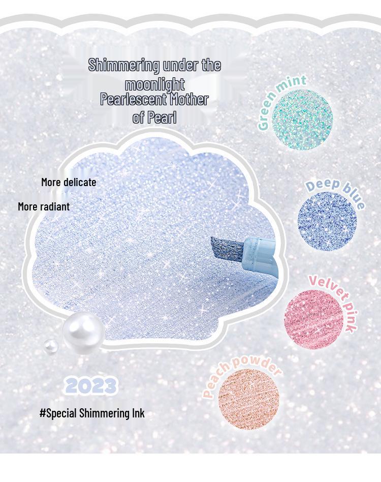 RosyPosy Bling Heart Fluorescent Highlighter Pen for Journaling