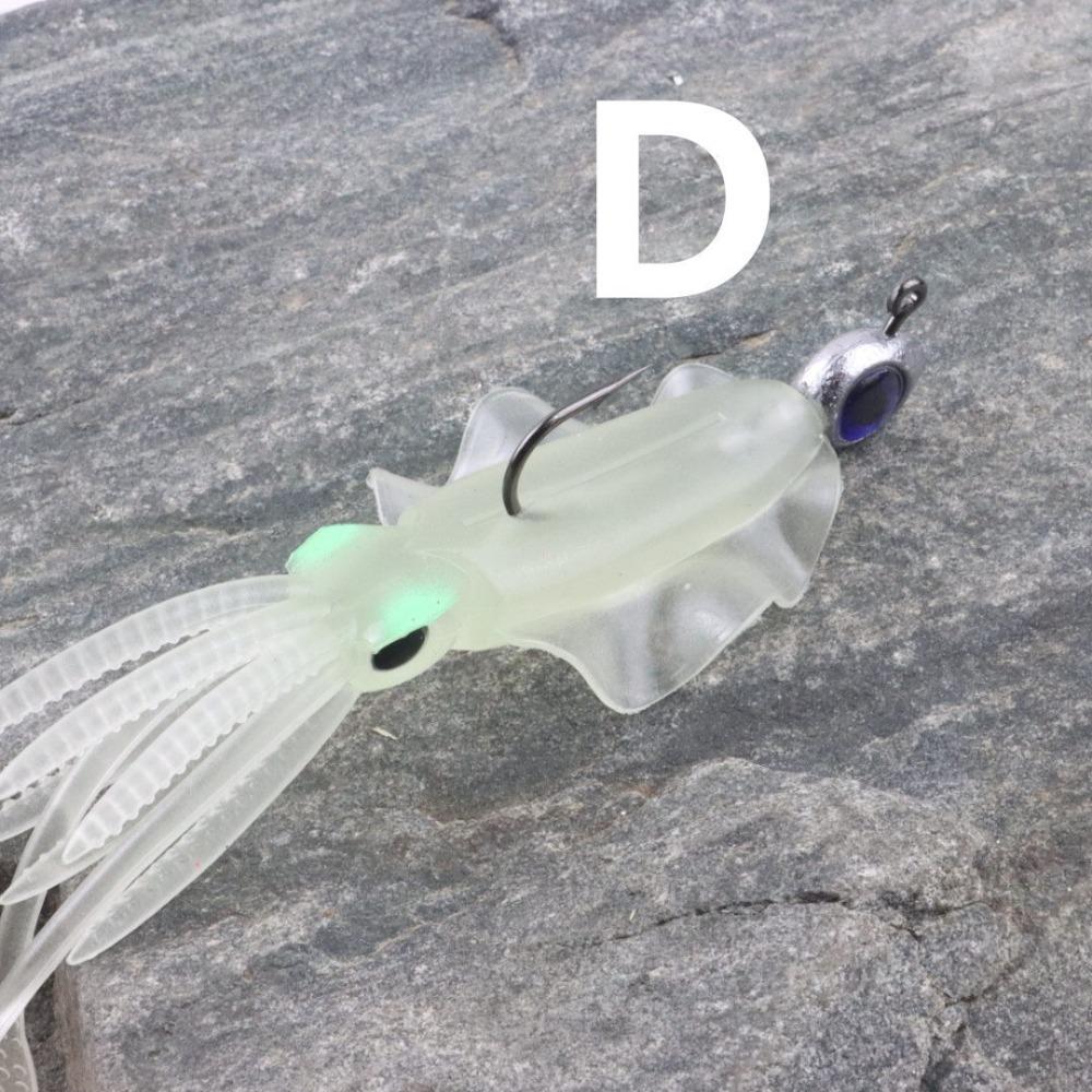 

Soft Rubber Fishing Lures Squid Skirts Luminous Luminous Octopus Trolling Lures Sea Fishing D