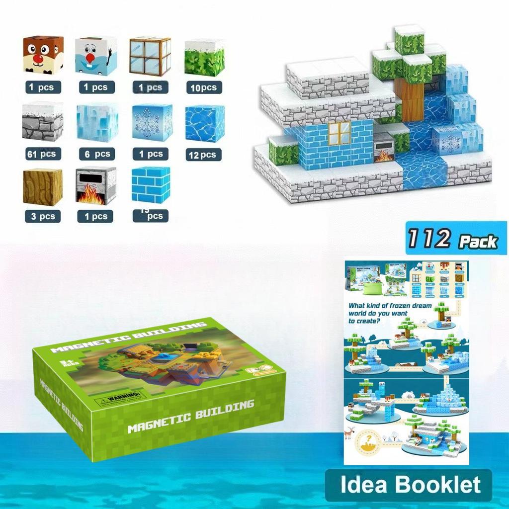 Primeval Forest 3D Magnetic Block Set for Kids - Educational Toy