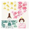 Miyamoto-towel Kenema Tenugui Dyeing Hand Towel, Tachibina Display, Red, Approx. 35x90cm, 50184