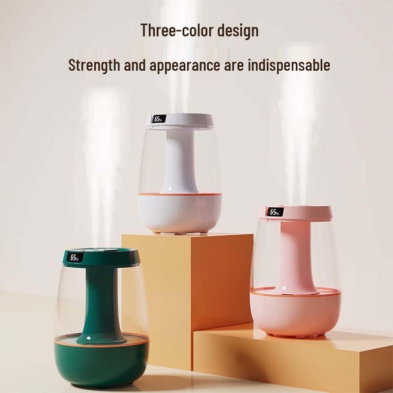 Smart Portable Dual-Nozzle Humidifier with Night Light