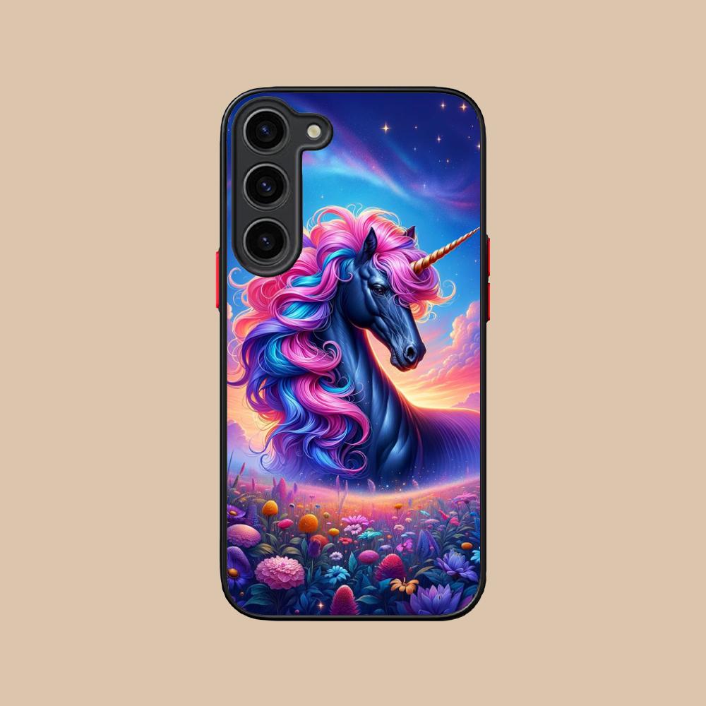 Fantasy Unicorn Mobile Phone Case for Samsung Galaxy S25 S24 S23 S22 S21 Plus FE Ultra Colorful Silicone Cover Cellphones Luxury