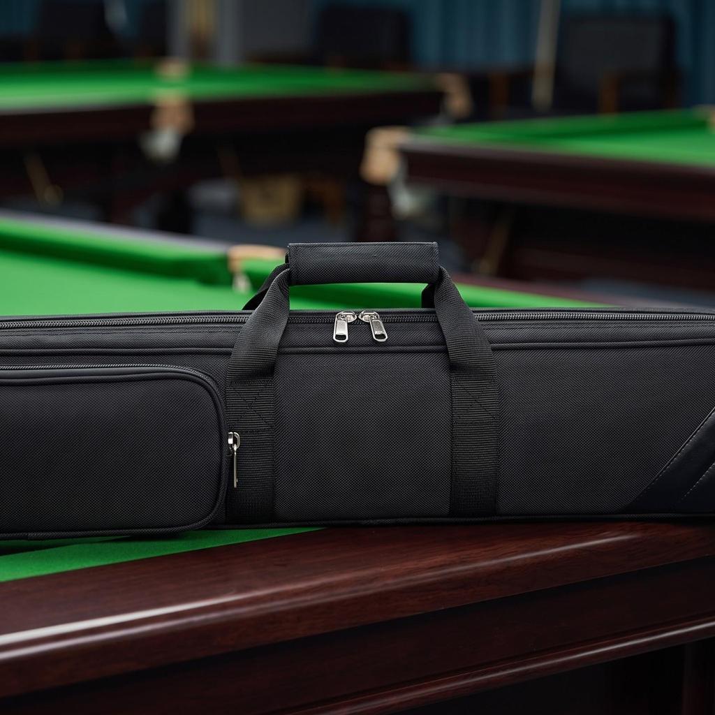 Billiard Cue Case Soft with Pocket Sturdy for Travel, Practice Sessions