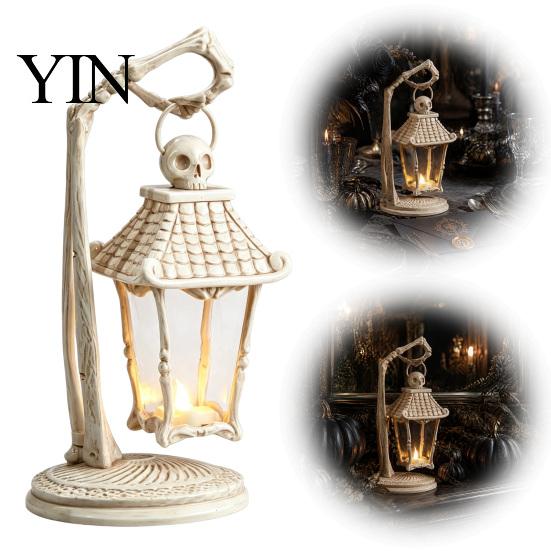 LED Candle Light for Halloween Skeleton Hand Lantern, Gothic Bone Table Lamp, USB Spooky Party Props Powered Decorative Party, Home Mantel Decor