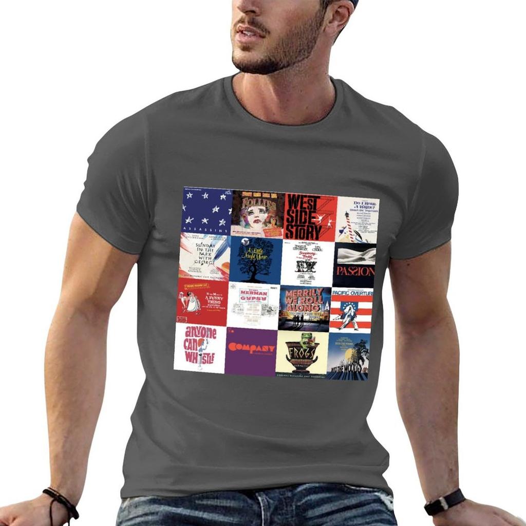 Sondheim Collage TShirt Big Size Simple TShirt