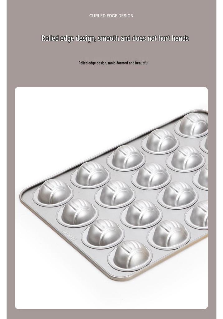 Xuechu 20-Cavity Non-Stick Madeleine & Chestnut Cake Baking Pan