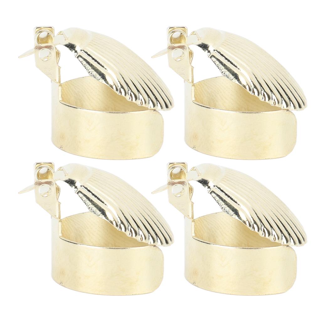 4Pcs Candle Snuffer Candle Extinguisher Metal Shell Pattern Automatic Candle Stopper for Candle Extinguishing