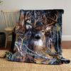 Deer Camouflage Blanket bedroom Blanket for Livingroom Couch lunch break Soft throw for Friend's festival Gift
