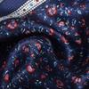 BYSIFA|Blue Red Silk Scarf Cravat Men Winter Fashion Floral 100% Silk Male Long Scarves Cravats Brand Soft Long Scarf 160*26cm