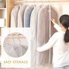 5PCS Clear Garment Bags, Dress bags for Storage ,Hanging Suit Bags for Closet Storage and Travel, Dust Suit Cover Bags,Washable Clothes Protectors