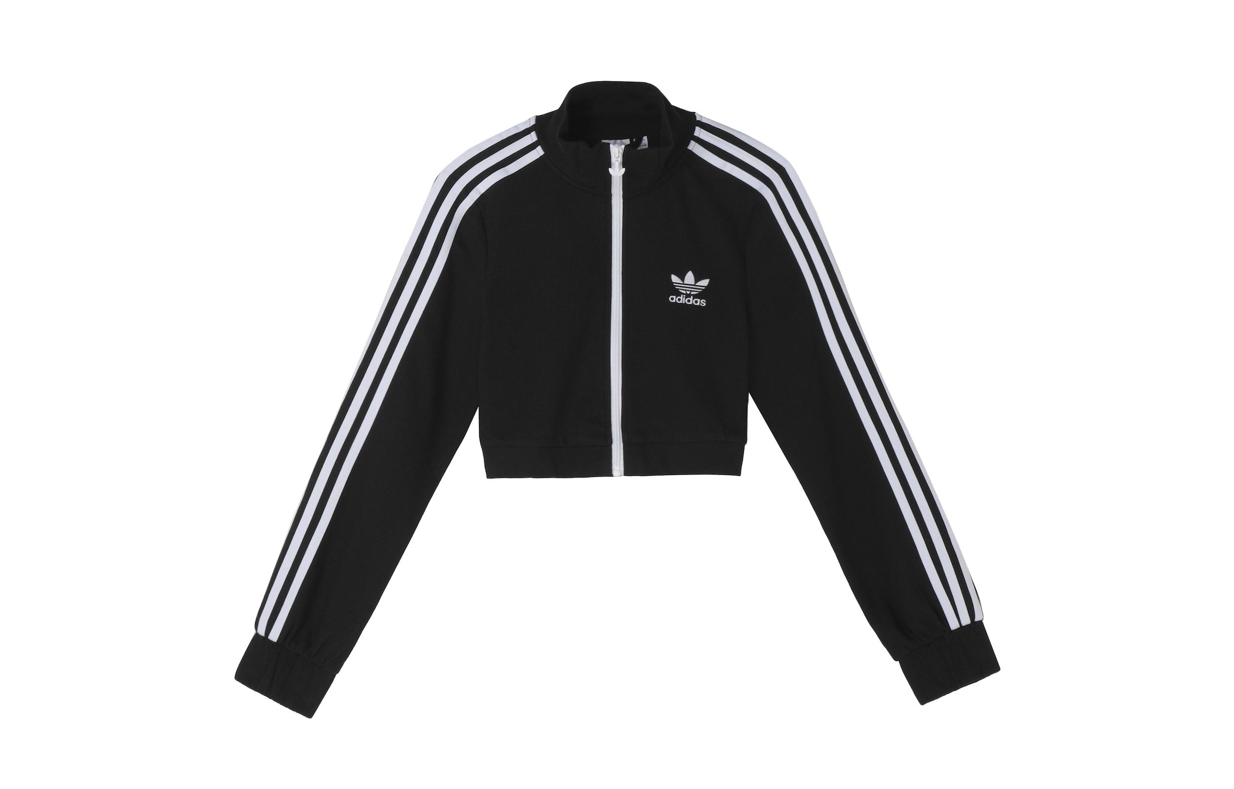 Adidas Originals Hot Girl Collection Cropped Coats Women s Black Stand Collar Moderate IP3004 XXL