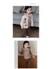 Children's Korean Style Autumn Outfits: Girls' Cardigan Coat Set