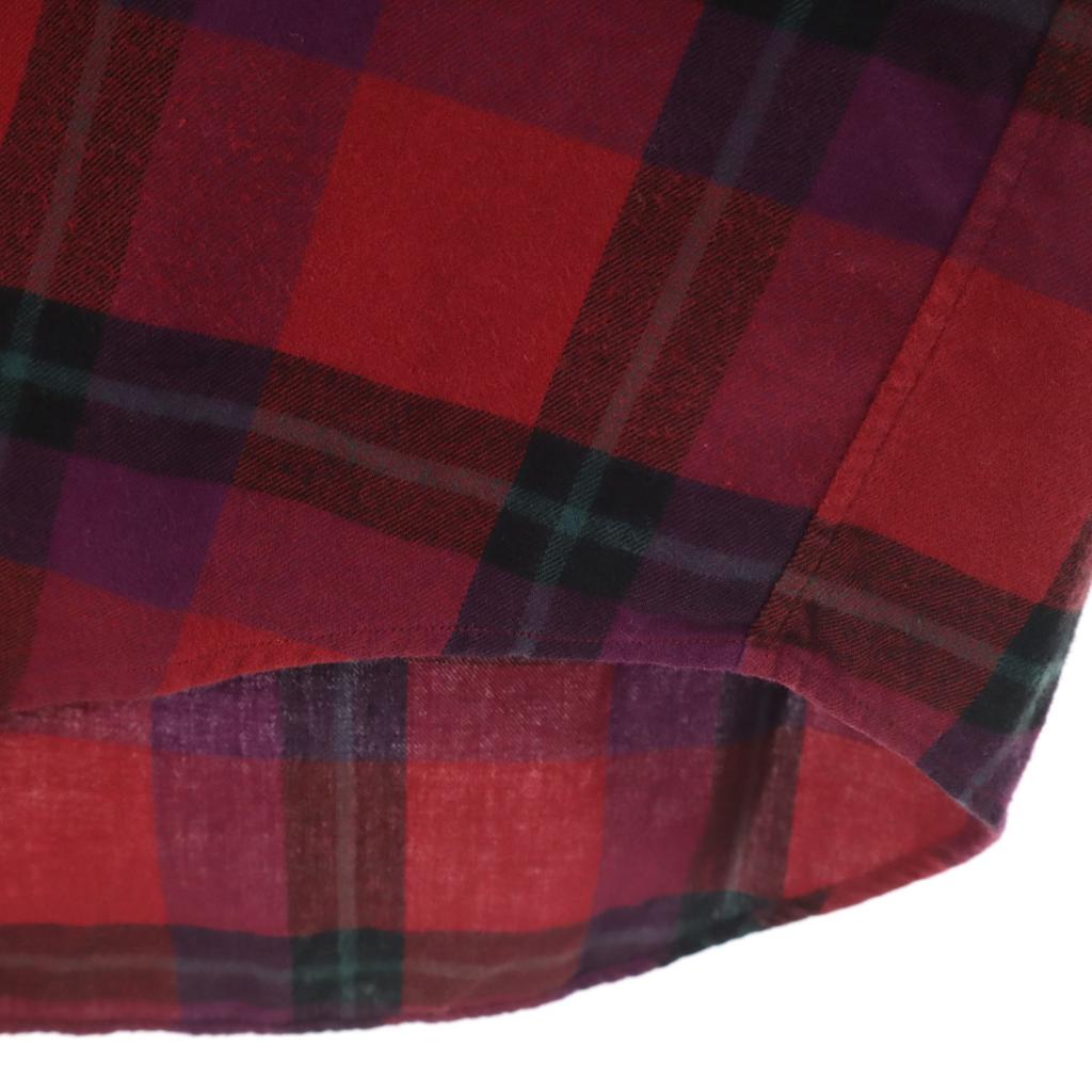 Ralph Lauren Check Pattern Long Sleeve Button Down Shirt L Red Men's Used