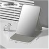 High-Definition Portable Rectangular Makeup Mirror with Folding Round Corners
