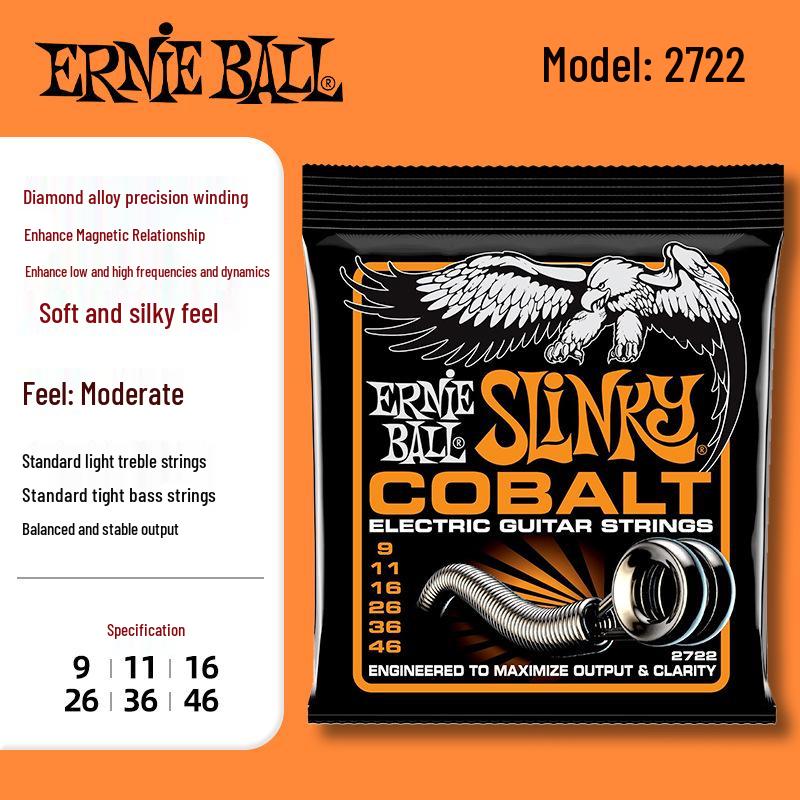 

Ernie Ball Eagle Cobalt Alloy Electric Guitar Strings Set, 6-Strings (2723/2721)
