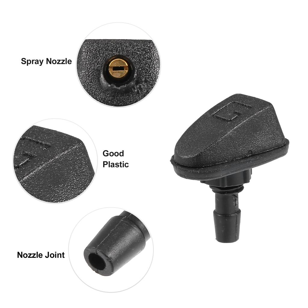 ACROPIX Windshield Washer Nozzle, Windshield Sprayer Nozzle, Compatible with Volvo C30, 2008-2013, Number 30655605, Black, 1 Pack