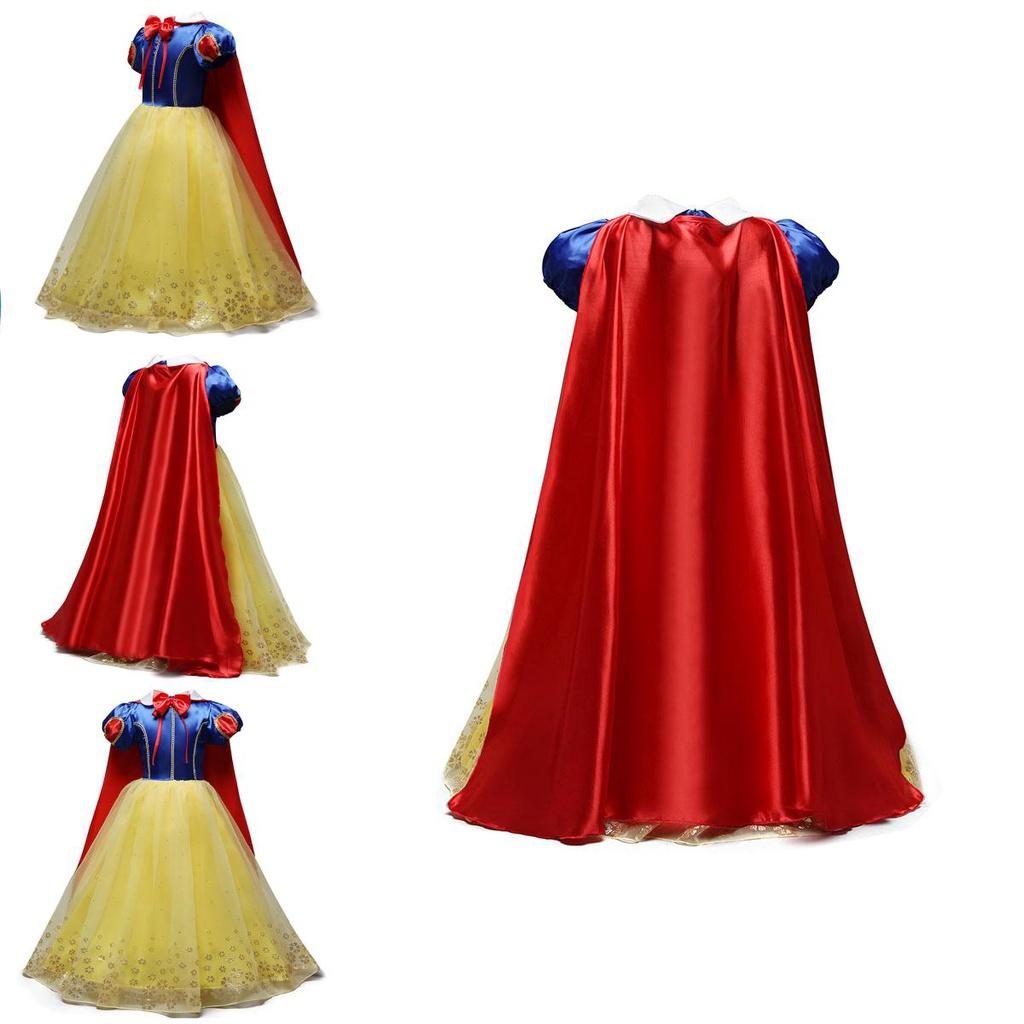 Bezauberndes Schneewittchen Prinzessinnenkostüm für Mädchen mit gestufter Eleganz und Komfort