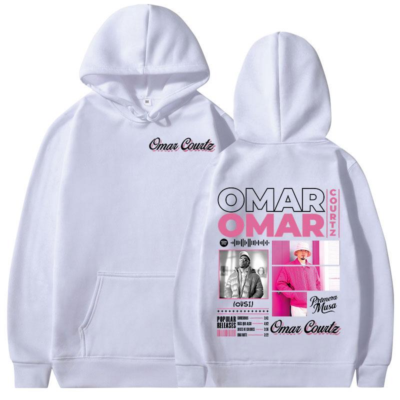Omar Courtz Primera Musa Album Tour Merch Hoodies Men's Women Clothing Fashion Hooded Sweatshirts Hip Hop Oversized Pullovers