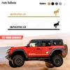 2 buc. Autocolante pentru mașină Ford Bronco 2022 pentru ușă laterală pentru caroserie Autocolante de mașină din vinil grafic cu dungi pentru Bronco Sport