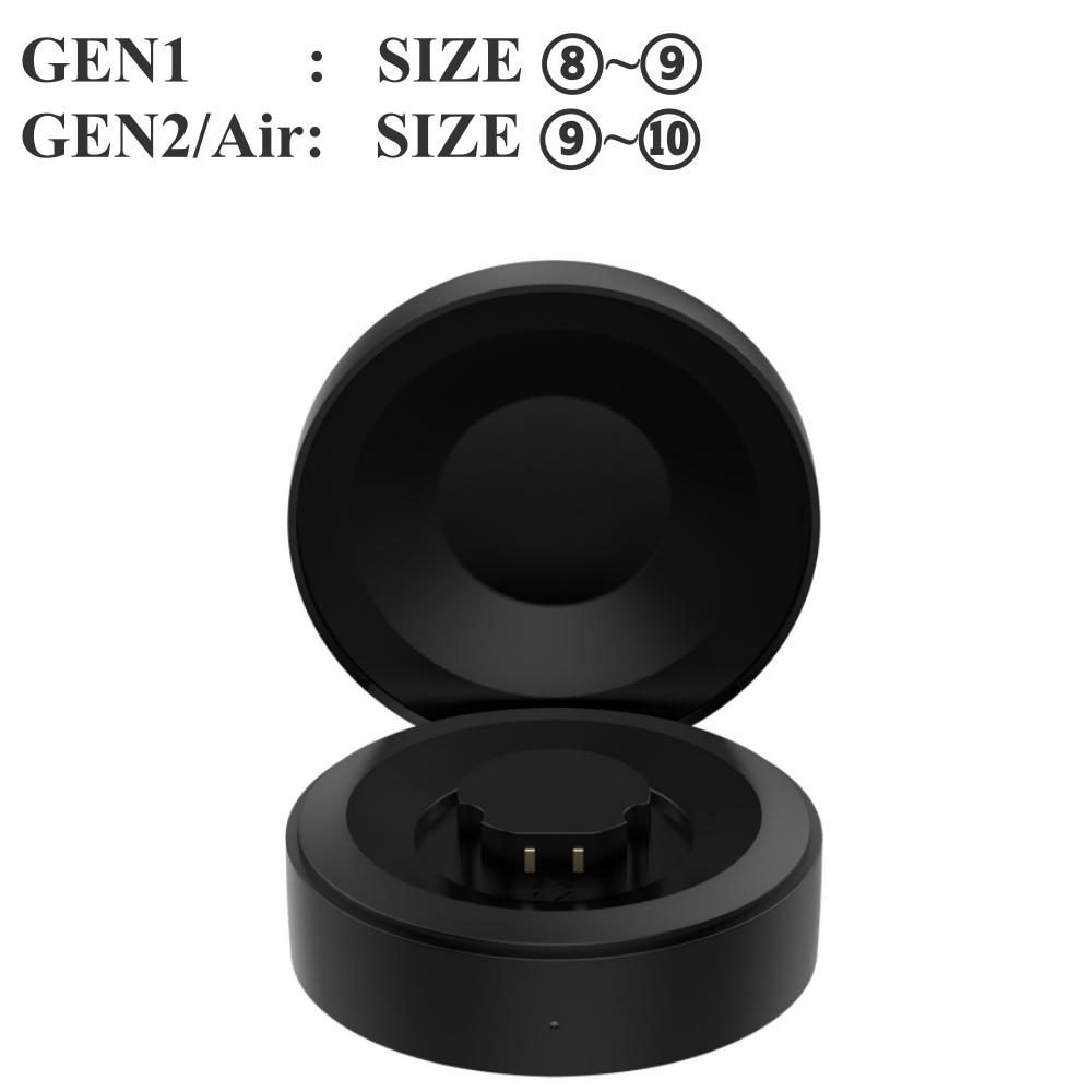 Custodia di Ricarica Portatile da Viaggio per RingConn Smart Ring GEN 1/2/2 Air, Base di Ricarica Wireless con Porta Type-C, Compatibile con Taglie 6-14# (5V)