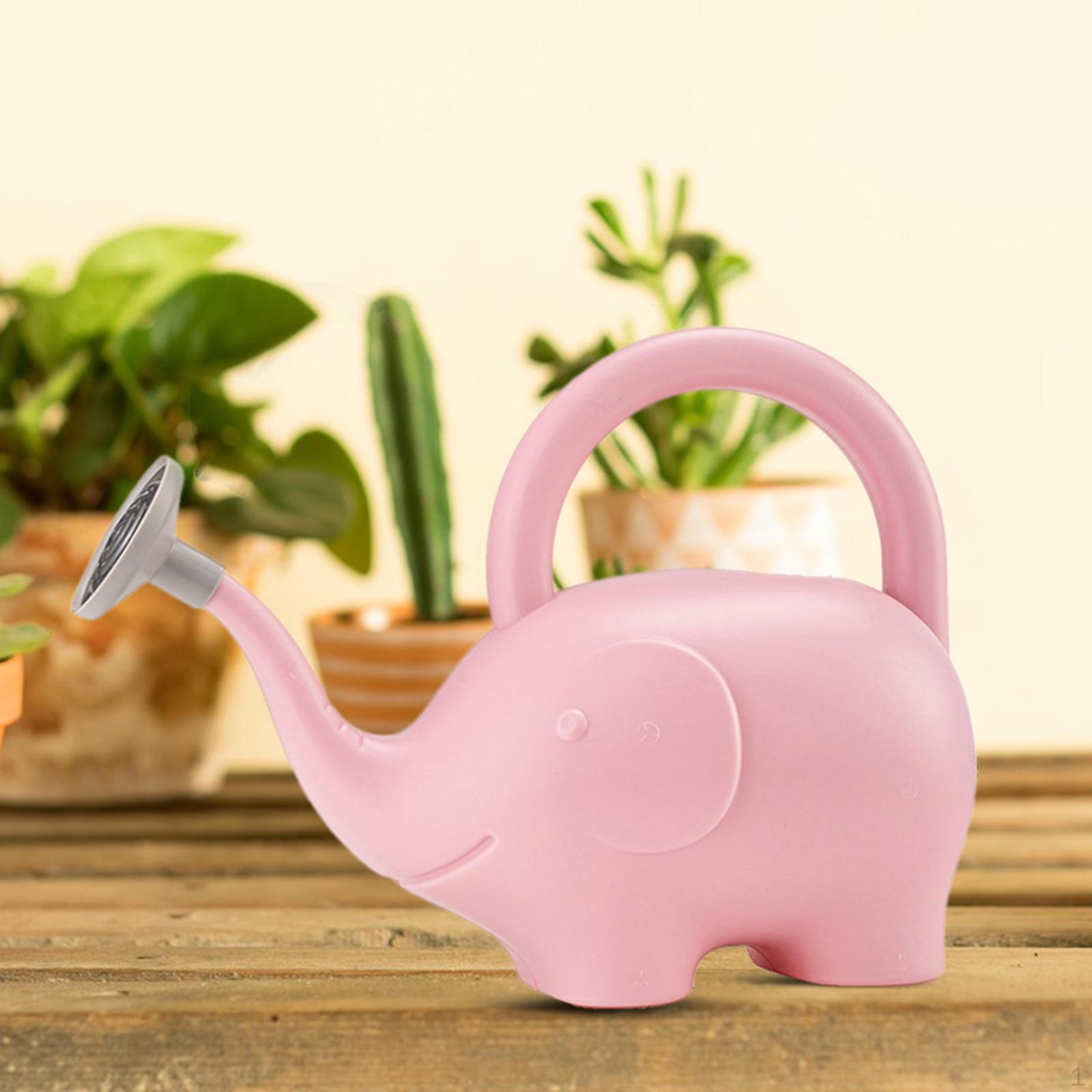 1.5L Garden Watering Can Elegant Pot Kids with Sprinkler Head Water for Flower Bed Home розовый