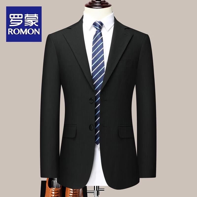 ROMON Men's Slim-Fit Professional Business Suit Set