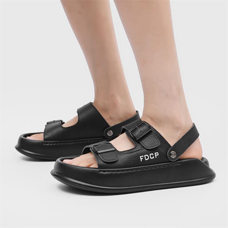 Fashion Comfortable Men's Sandals Breathable Walking Shoes  Lightweight  Outdoor Walking Half Drag Summer Casual Slip-on Beach Shoes