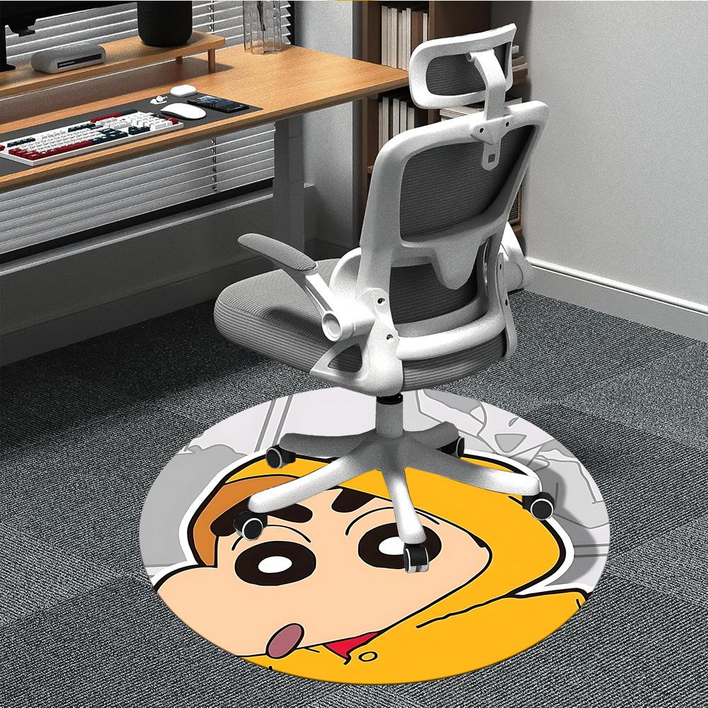 1pc Crayon Shin-chan Office Round Area Rug, Under Office Chairs Bedroom Living Room Home Decor a1022138