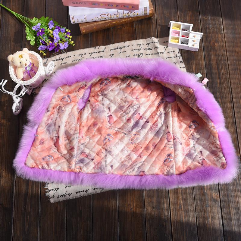 2024 Autumn and Winter Girls Clothes Children's Fur Vest Thickened Cotton Solid Color Coat Wool Fake Fur Jacket